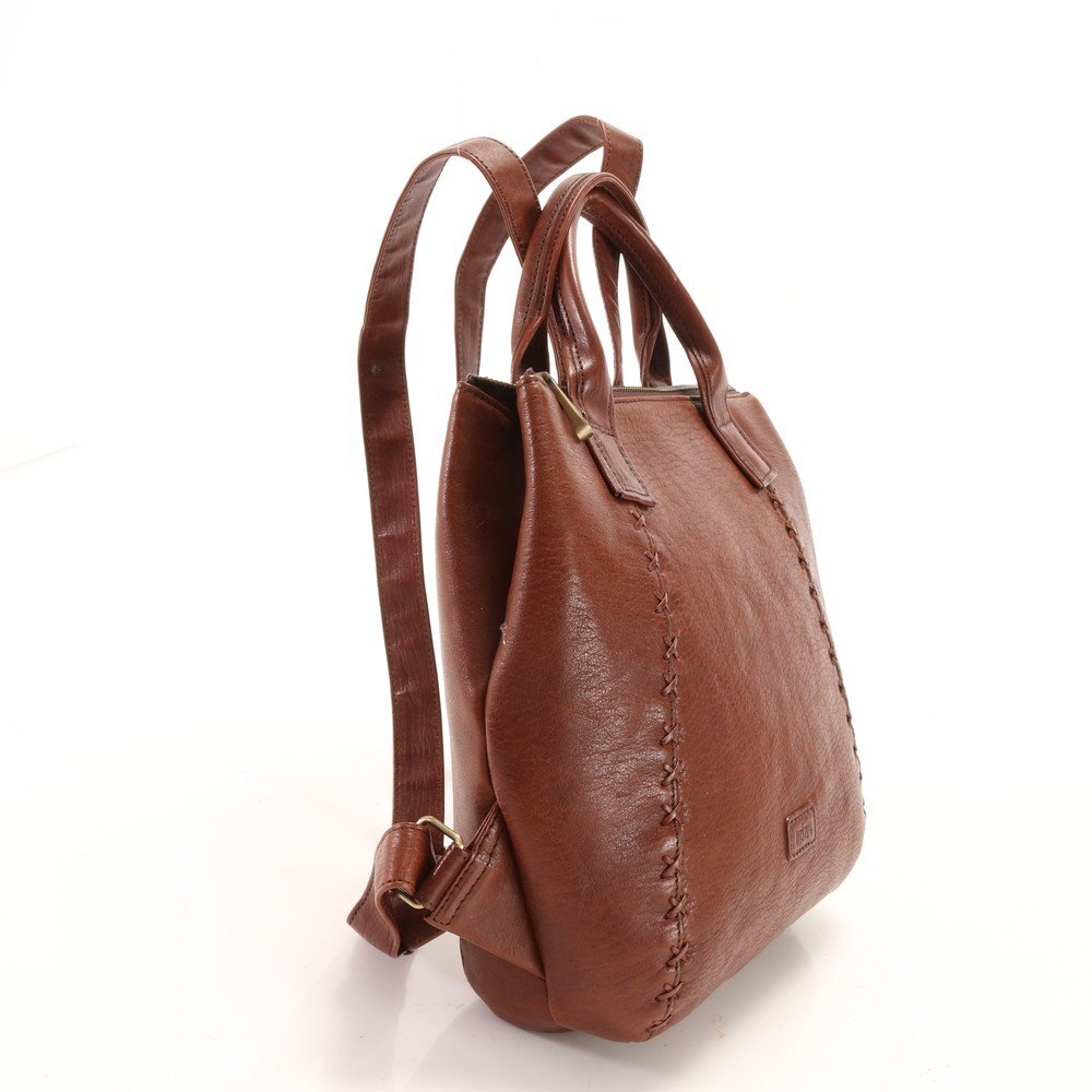 1 jpy # beautiful goods #IBIZAibisa# leather rucksack rucksack backpack shoulder bag tote bag Brown lady's EFM Z10-5