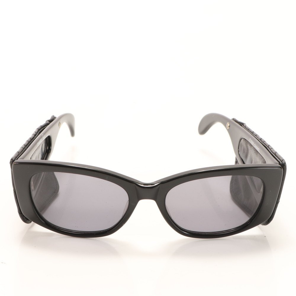 1 jpy # beautiful goods # Chanel # Vintage #1988 year matelasse lambskin sunglasses leather glasses glasses I wear lady's EEE AA14-2