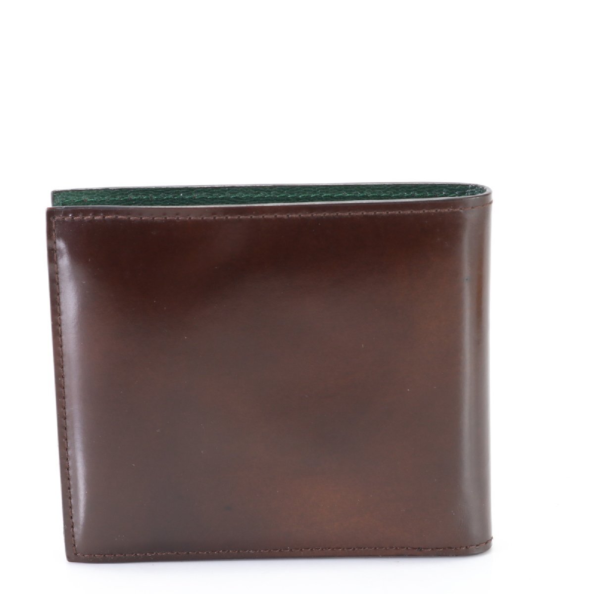 1 иен # прекрасный товар # Dunhill #AB110 кожа двойной бумажник compact бумажник натуральная кожа Brown чай цвет джентльмен мужской EHM K26-4