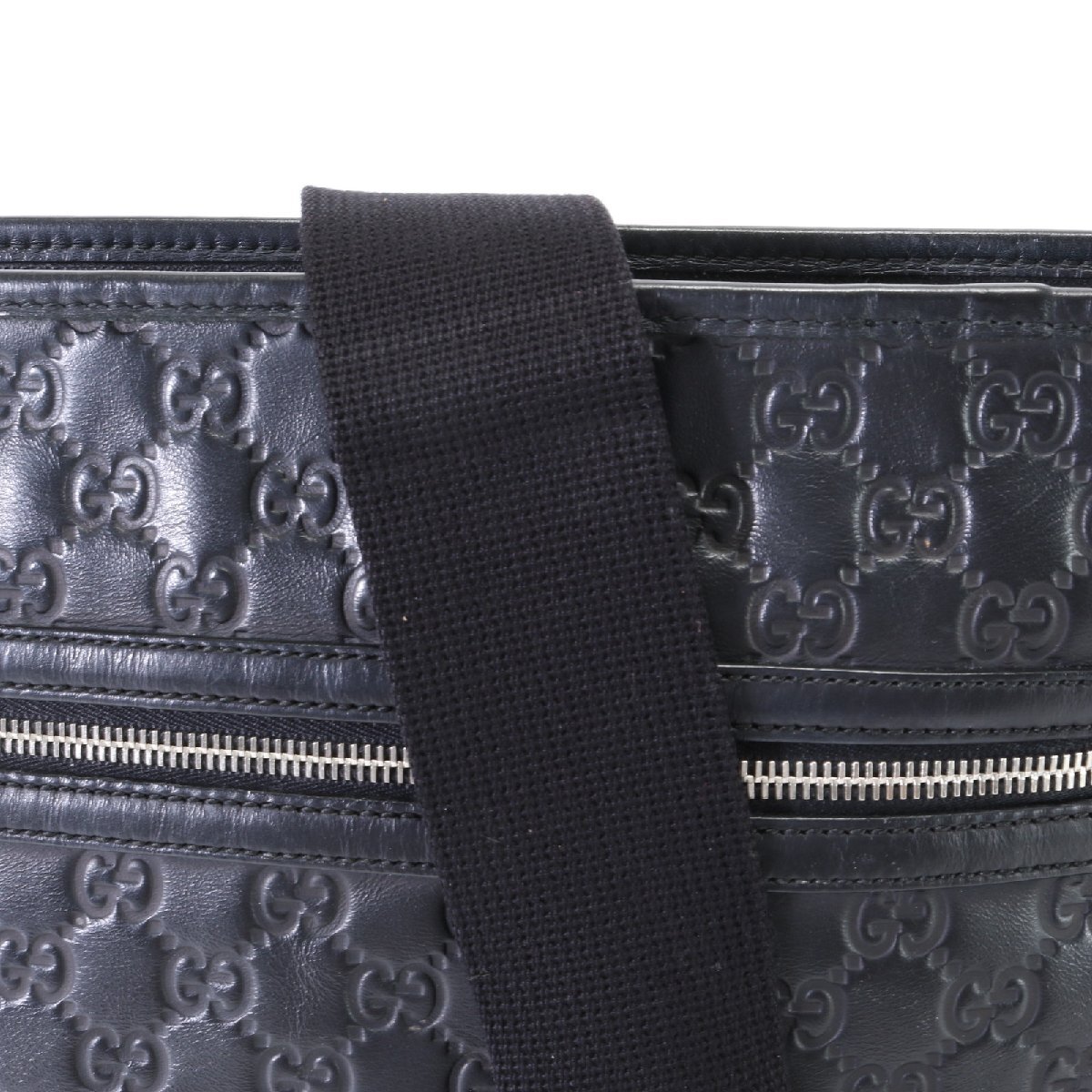 1 иен # превосходный товар # Gucci # Guccisima 322080 кожа сумка на плечо наклонный ..mesenja- ходить на работу натуральная кожа черный чёрный A4 мужской EHM T2-4