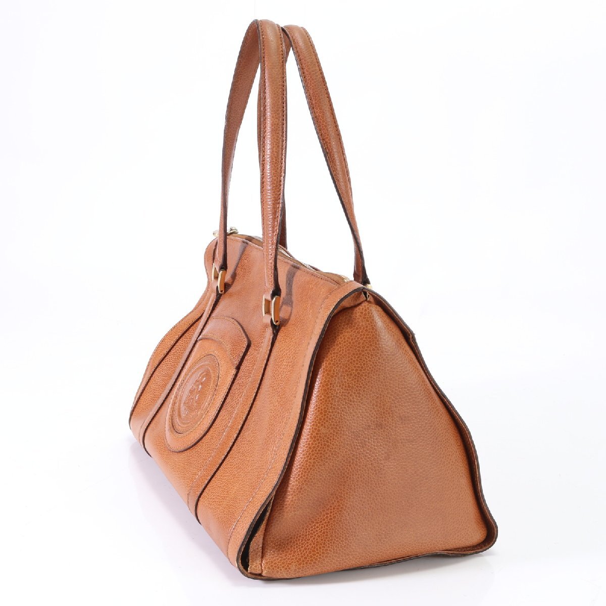 1 jpy # Vintage # Fendi # leather tote bag shoulder business commuting document bag original leather Brown tea color men's lady's EEM S1-3