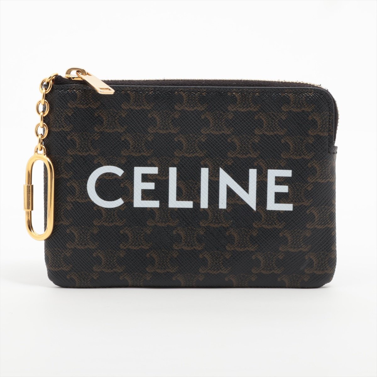 1 jpy # ultimate beautiful goods # present goods # Celine # dam card pouch kyu il Trio mf leather coin case change purse . purse maca lady's EEM U42-5