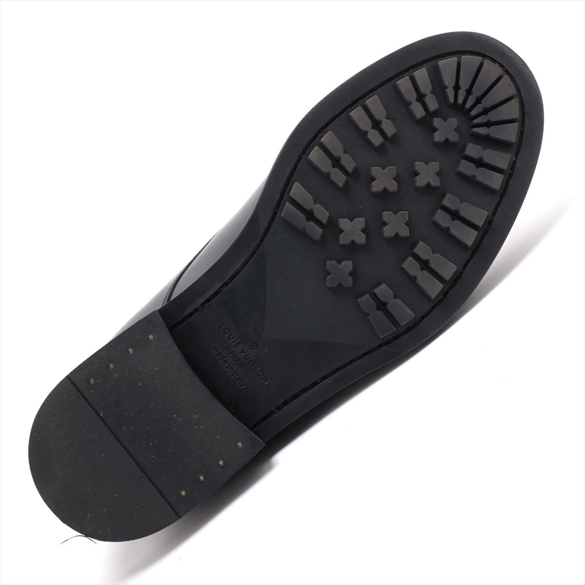 極美品 ルイヴィトン NIGO ニゴー コラボ ヴォルテール ライン リシュリュー BM0250 レザー ドレス シューズ 6 革靴 メンズ MMM Z18-1_画像6