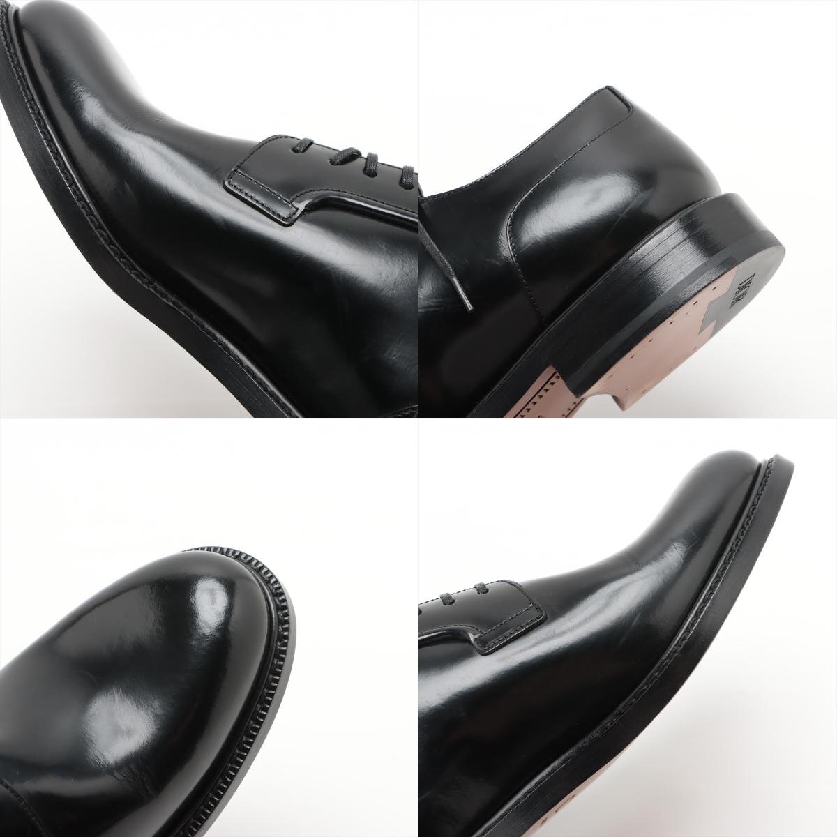 極美品 クリスチャンディオール ドレス シューズ オペラ ビジネス 革靴 41 1/2 26.5cm 相当 レザー 靴 ブラック 黒 メンズ EEM AA21-10_画像10