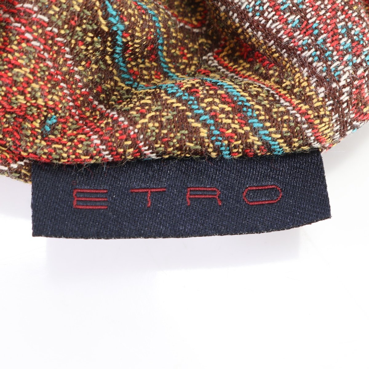 1円■極美品■ETRO エトロ■シュシュ ペイズリー 柄 ヘアゴム ヘアアクセサリー ブラウン 茶色 人気 定番 おしゃれ レディース EHM G6-1_画像3