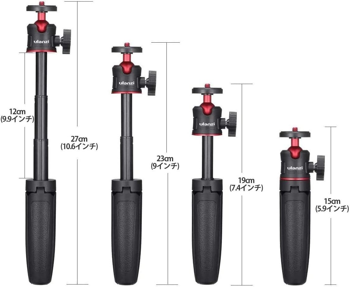 おすすめ 3way 3段伸縮 カメラ三脚スタンド 流体雲台付き 軽量 携帯便利_画像3