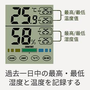 大画面タッチスクリーンデジタル温度計 湿温度計