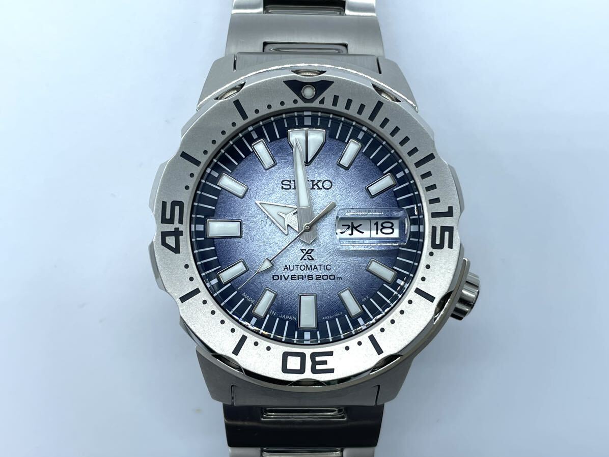 【極美品】SEIKO セイコー PROSPEX プロスペックス SBDY105 ダイバースキューバ セーブザオーシャン ペンギン 自動巻き 腕時計の画像2