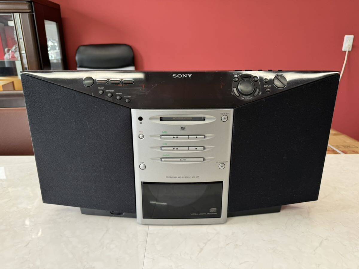 [ Junk ] Sony radio-cassette SONY MD CD ZS-M7