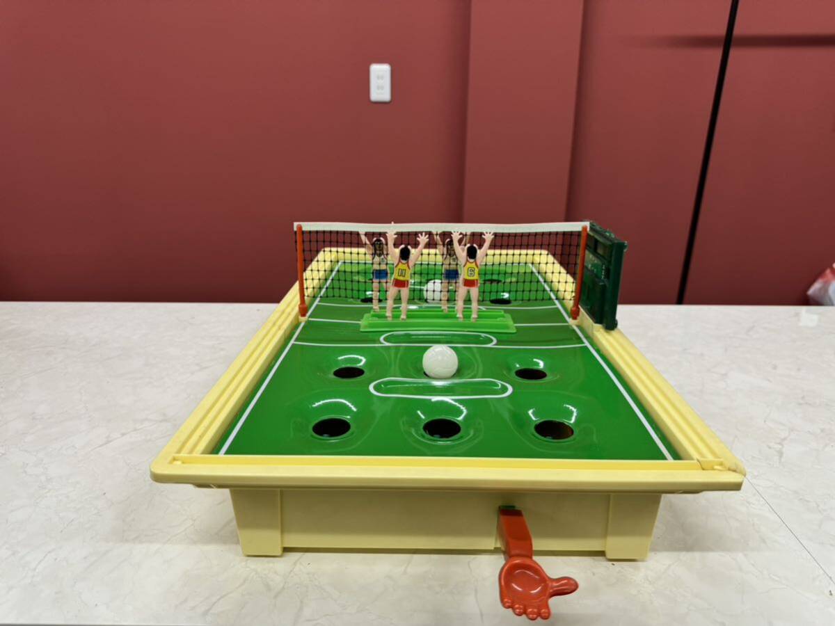 ボードゲーム 昭和レトロ テーブル 家庭用 バレーボール ゲーム 箱付き_画像3