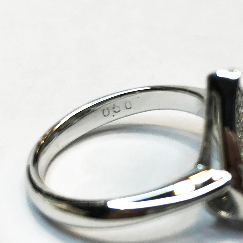 K18WG ダイヤ 0.50ct ハート デザインリング 指輪 Ring qoj.Y4O03_画像5