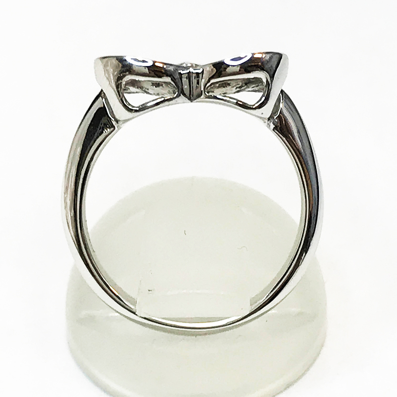 K18WG ダイヤ 0.50ct ハート デザインリング 指輪 Ring qoj.Y4O03_画像4