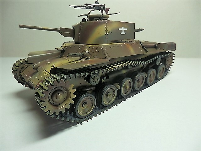 Yahoo!オークション - 日本陸軍 97式中戦車改 47㎜砲搭載 Yahoo!オークション - 日本陸軍 97式中戦車改 47㎜砲搭載