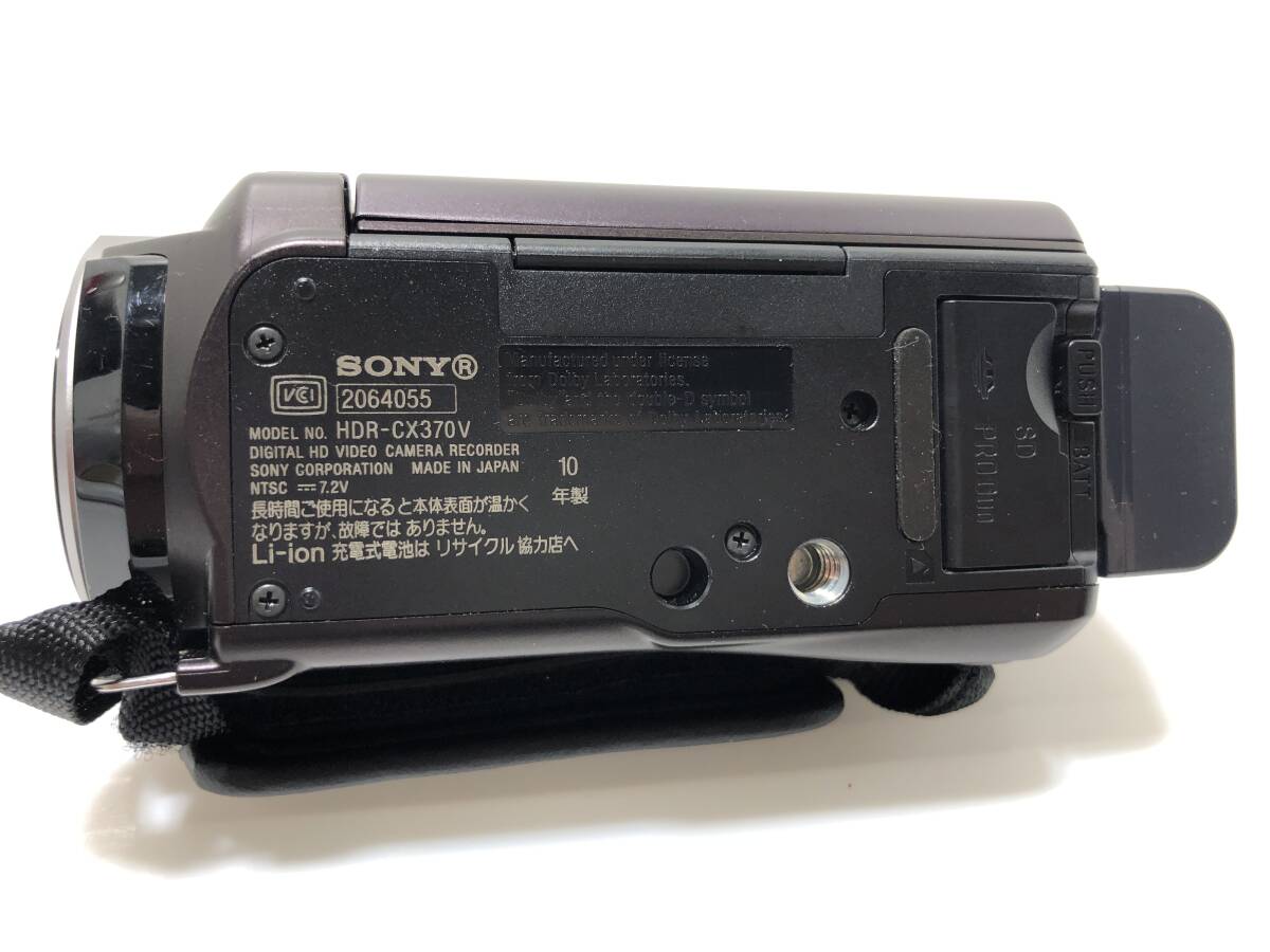 230269◆SONY　HANDYCAM　HDR-CX370　7.1MEGAPIXELS　ビデオカメラ　充電器欠品　バッテリーあり　写真追加あり◆A1_画像3