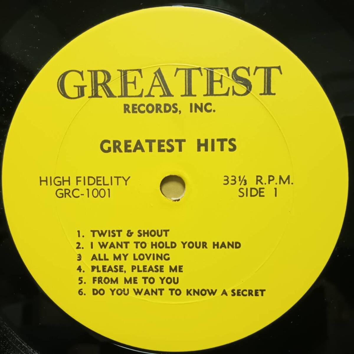 米オリジLP！The Beatles / The Original Greatest Hits 1964年 Greatest Records GRC-1001 John Lennon Paul McCartney George Harrison_画像2
