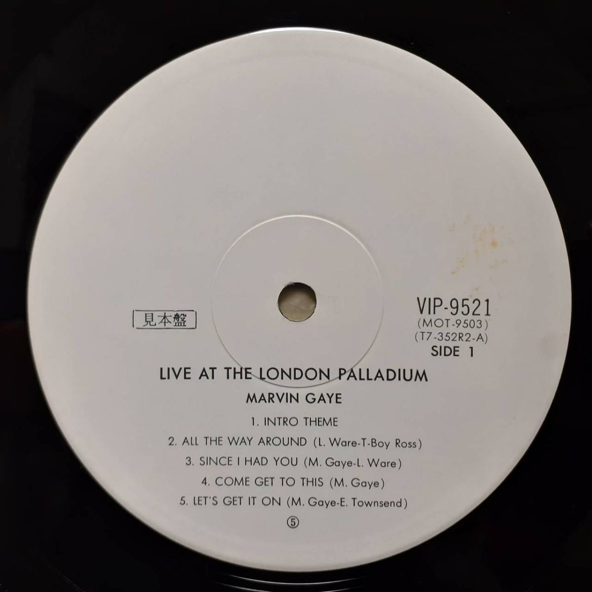 PROMO日本MOTOWN盤2LP見本盤 白ラベル Marvin Gaye /Live At The London Palladium 77年 VIP-9521~2 What's Going On Let's Get It On 収録_画像7