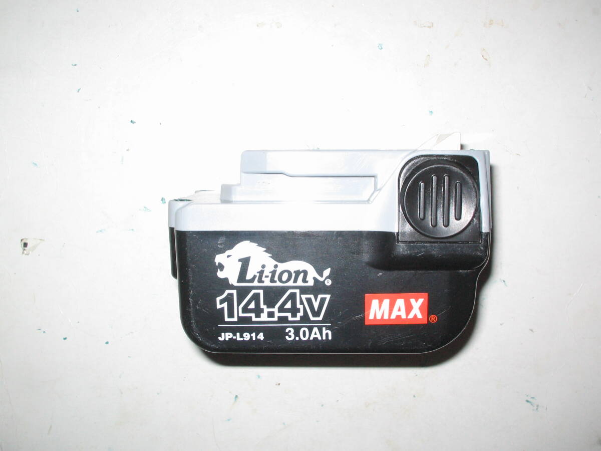 　マックス（MAX) JP-L914 Li-ion電池 (中古、充電OK)14.4 V/3Ah_画像4