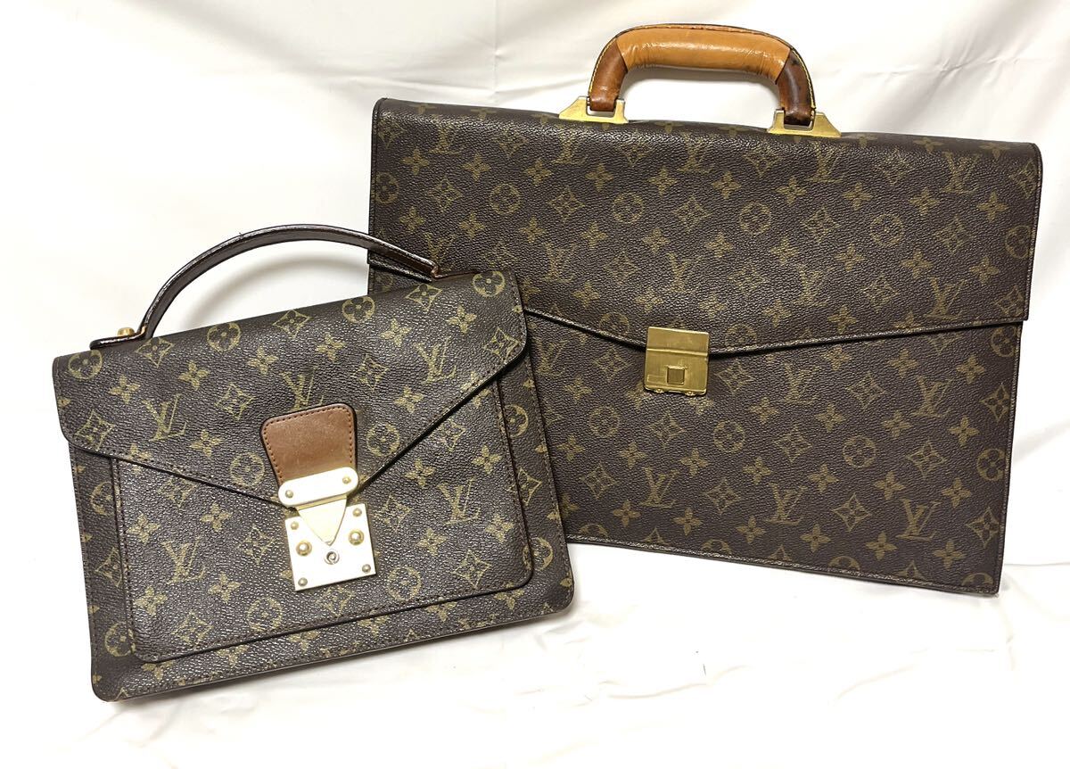 【青】 ルイヴィトン モノグラム トートバッグ LOUIS VUITTON トランク ハンドバッグ ボストンバッグ LV包包 名牌手提包 まとめ _画像7