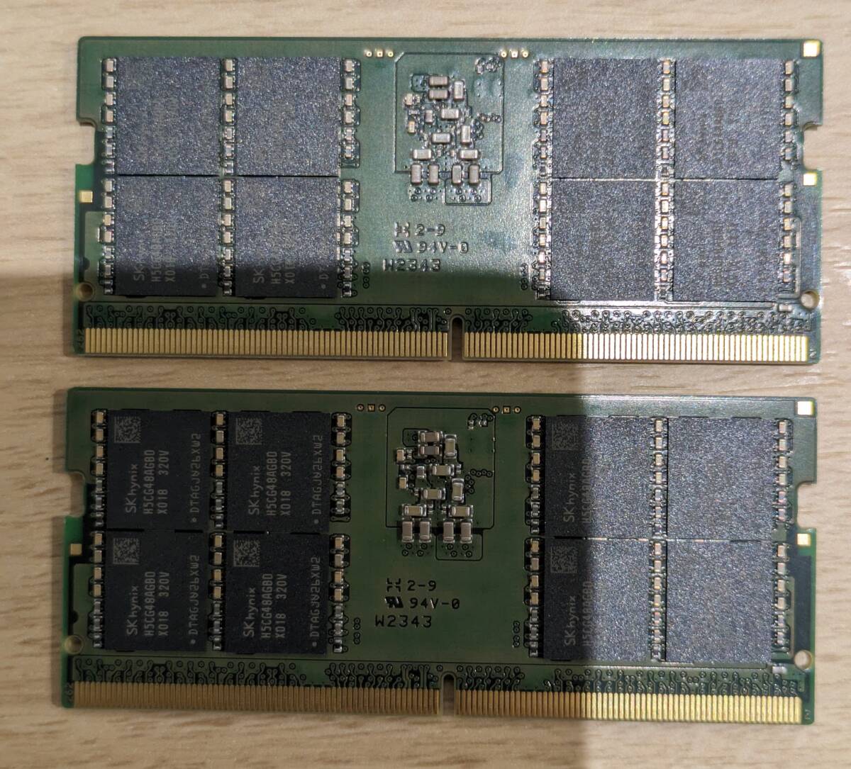 PC5-44800 32GB CL46x2 (合計64GB) DDR5 SODIMM SKhynic社製 SanMax SMD5-S64G88H-56B-D_画像2