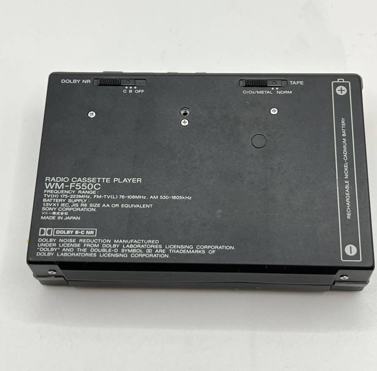 １円スタート　SONY ソニー WALKMAN WM-F550C ウォークマン カセットウォークマン _画像2