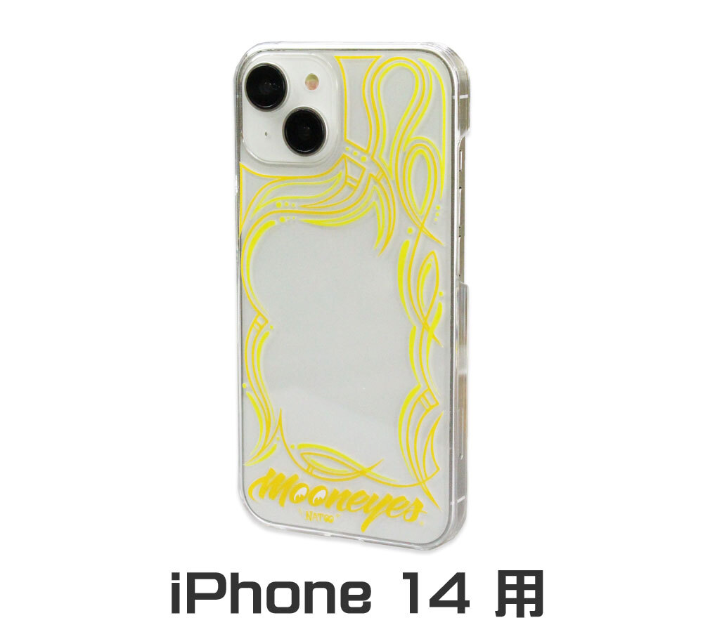 ムーンアイズ iPhone14 ケース アイフォン14 アイフォンケース カバー ジャケット おしゃれ アメリカン 車 ピンストライプ フレーム mip14_画像1