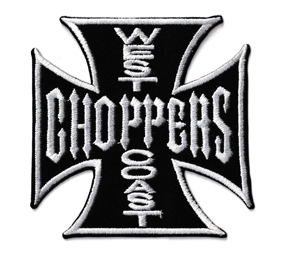 ウエストコーストチョッパーズ WEST COAST CHOPPERS ワッペン アイロン 大人向け おしゃれ かっこいい アメカジ アメリカン ブラック RCWP_画像1