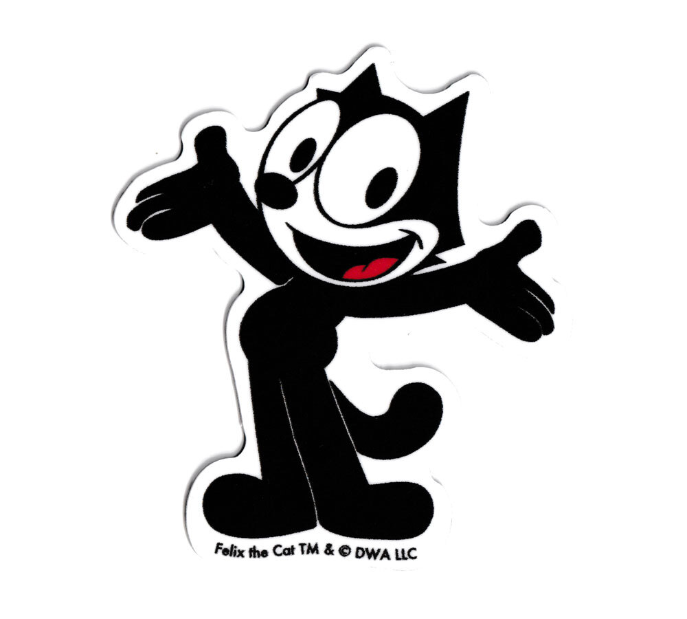 フィリックス・ザ・キャット ステッカー アメリカン アメリカ キャラクター 猫 おしゃれ スマホ 車 バイク FELIX THE CAT WELCOME_画像1
