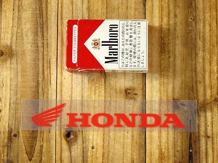 ステッカー ホンダ アメリカン 車 おしゃれ バイク ヘルメット かっこいい HONDA 転写式 ウイング ロゴ レッド サイズL_画像2
