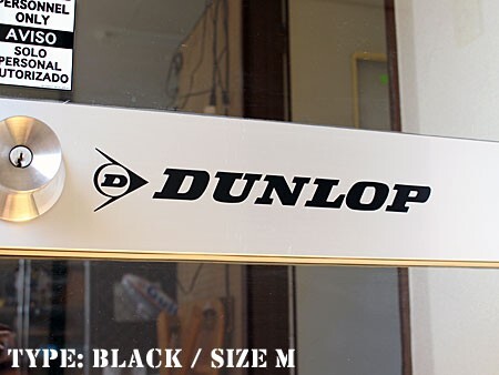 ステッカー ダンロップ アメリカン おしゃれ 車 バイク ヘルメット かっこいい タイヤ DUNLOP 転写タイプ ホワイト サイズS_画像3