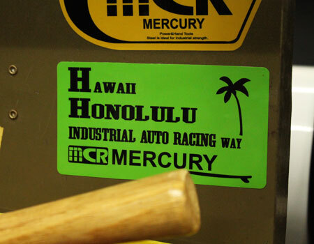 マーキュリー ステッカー アメリカン ブランド おしゃれ 車 スーツケース バイク かっこいい カーステッカー ハワイ MERCURY HONOLULU_画像5