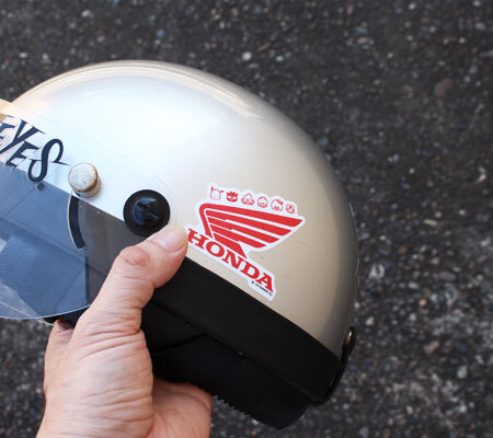 ステッカー ホンダ はぴだんぶい バイク 車 おしゃれ かわいい ヘルメット かっこいい サンリオ スーパーカブ HONDA ウイングロゴ_画像5