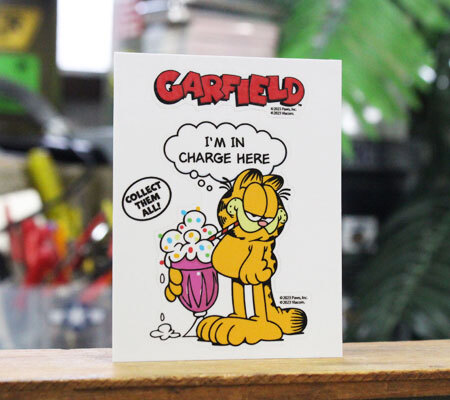 ガーフィールド ステッカー ネコ 猫 かわいい キャラクター アメリカ おしゃれ アメリカン 車 バイク かっこいい CHARGE HERE_画像2