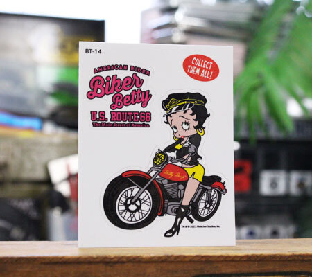 ベティ・ブープ ステッカー おしゃれ かわいい キャラクター アメリカ 車 バイク スマホ アメリカン雑貨 BETTY BOOP BIKER BETTY_画像2