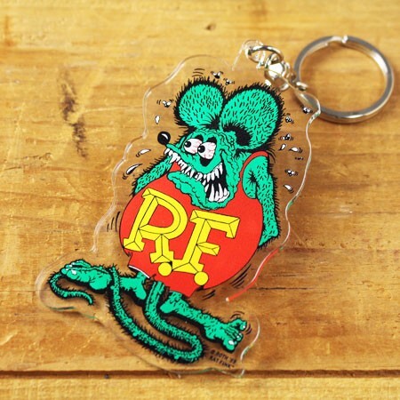 ラットフィンク キーホルダー おしゃれ キャラクター アメリカ プラスチック RatFink_画像1