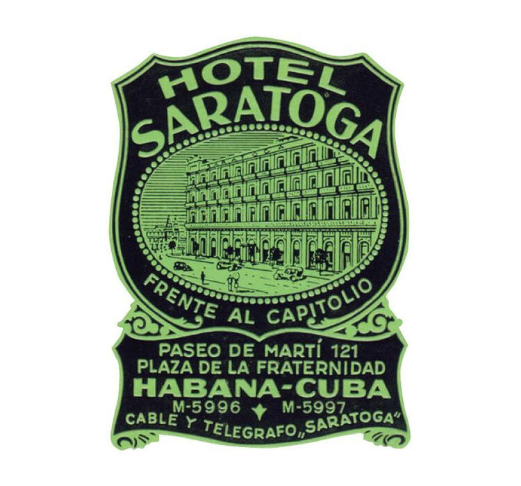 ステッカー ホテル レトロ ビンテージ おしゃれ かっこいい スーツケース キャリーケース 旅行 ヴィンテージホテルズ 09 キューバ ハバナ_画像1