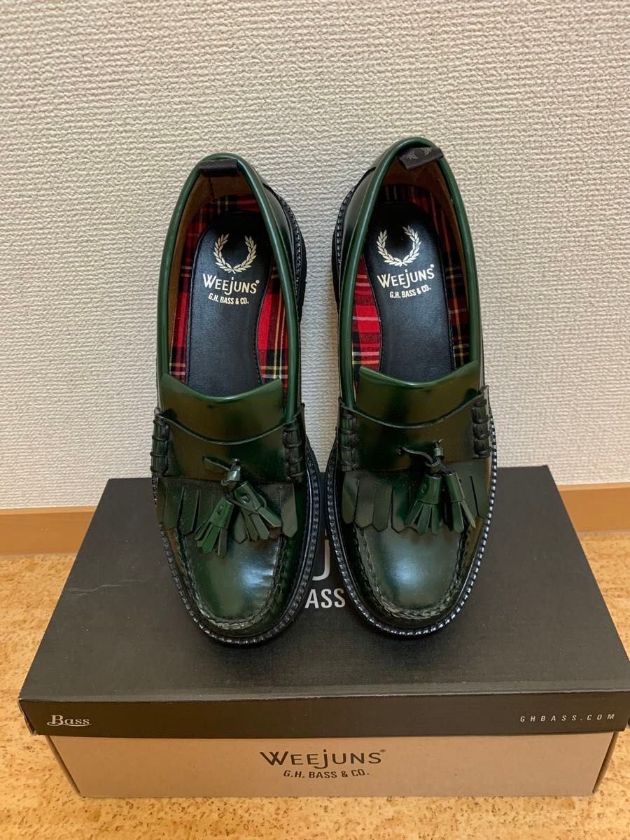 Fred Perry x G H Bass タッセルローファー 25cm グリーン Fred Perry x G H Bass タッセルローファー 25cm グリーン