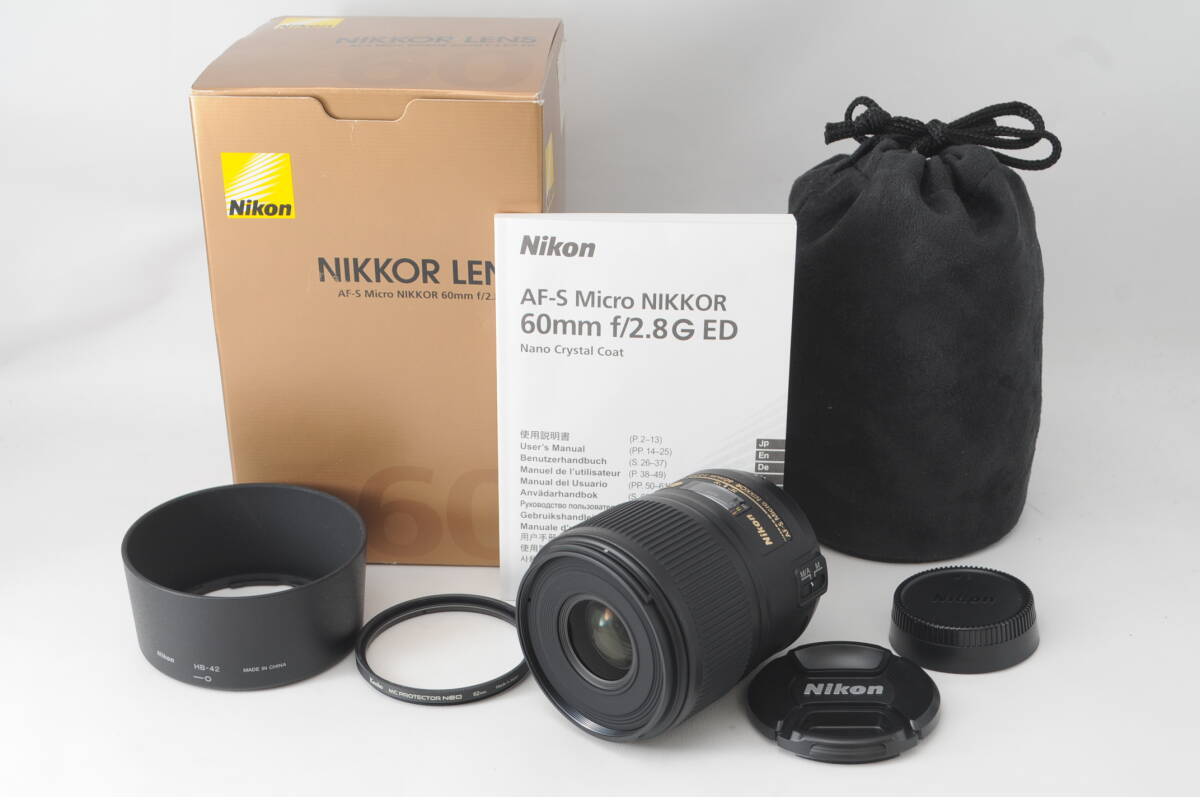 ★超美品★ Nikon ニコン AF-S Micro NIKKOR 60mm F2.8 G ED 箱付き_画像10