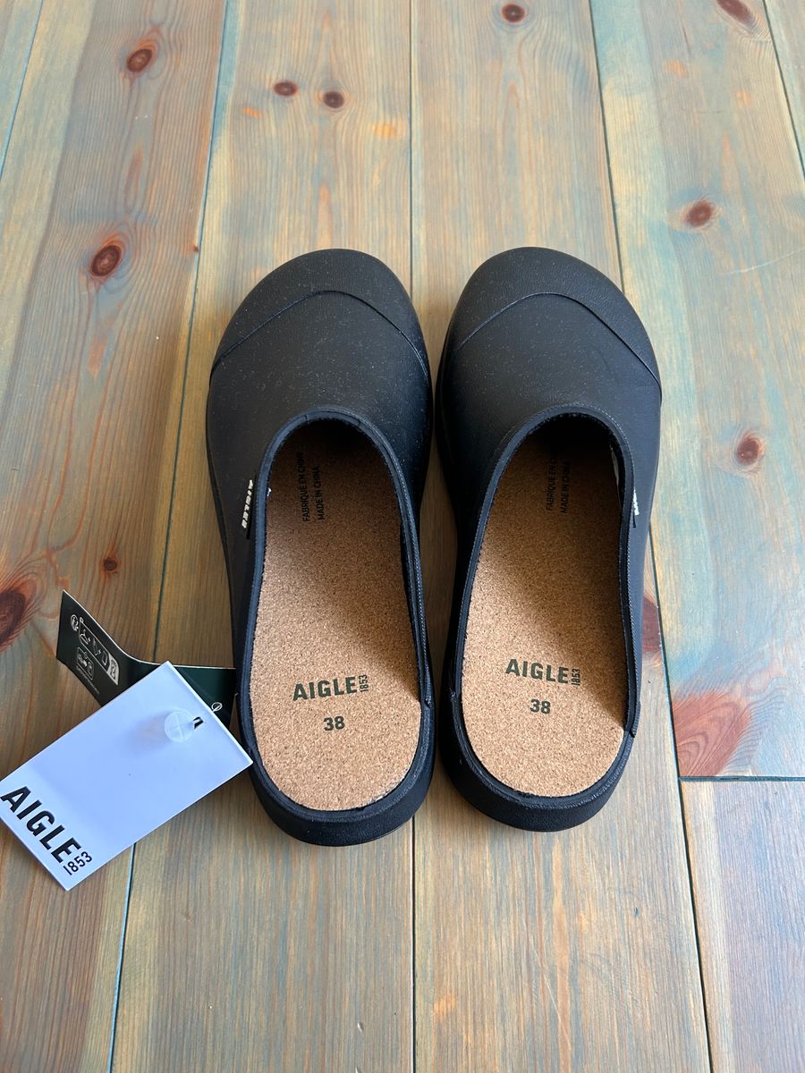 【AIGLE】AIGLE/CORLAY M ブラック　38 レディース　エーグル　24cm 24.5 レインシューズ サンダル 