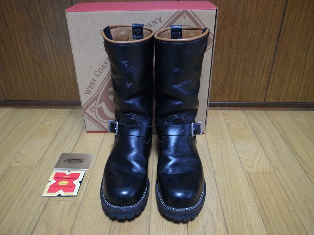 WESCO ウエスコ CUSTOM BOSS エンジニアブーツ 黒 8.5E オーダー 美品　 _画像1