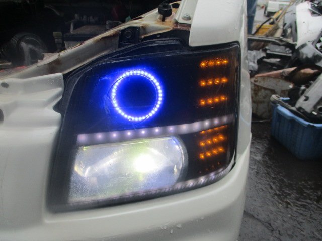 MC22S ワゴンR RR 左右ヘッドライト 社外 LED メーカー等不明 現状品 K-192_画像2