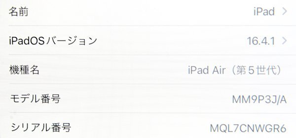 ★極美品！Apple iPad Air 10.9インチ 第5世代 Wi-Fi 256GB MM9P3J/A スターライト★_画像9