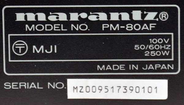 ★美品！marantz マランツ PM-80a PM-80AF プリメインアンプ★の画像10