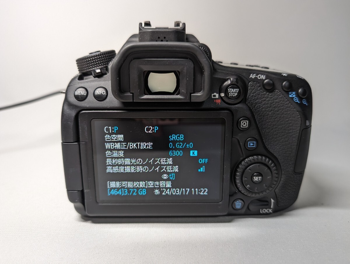 【動作確認済】 Canon EOS 80D 一眼レフカメラ EF-S 24mm _画像3