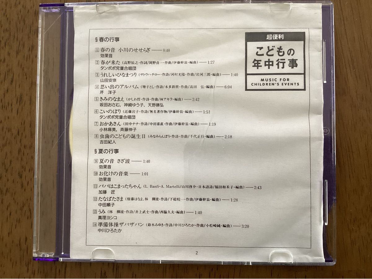 「幼児の歌」ピアノ伴奏譜付曲集 全90曲 & こどもの年中行事CD(コピー)