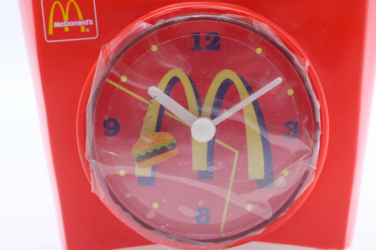 【ト足】③☆希少・非売品☆ McDonald's マクドナルド マックタイムクロック Mc TIME CLOCK！ 置時計 ポテト 箱付き CA195EWH11_画像4
