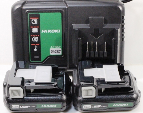 新品 送料込/HiKOKI ハイコーキ リチウムイオン電池 10.8V BSL1215 2個 充電器 UC12SL