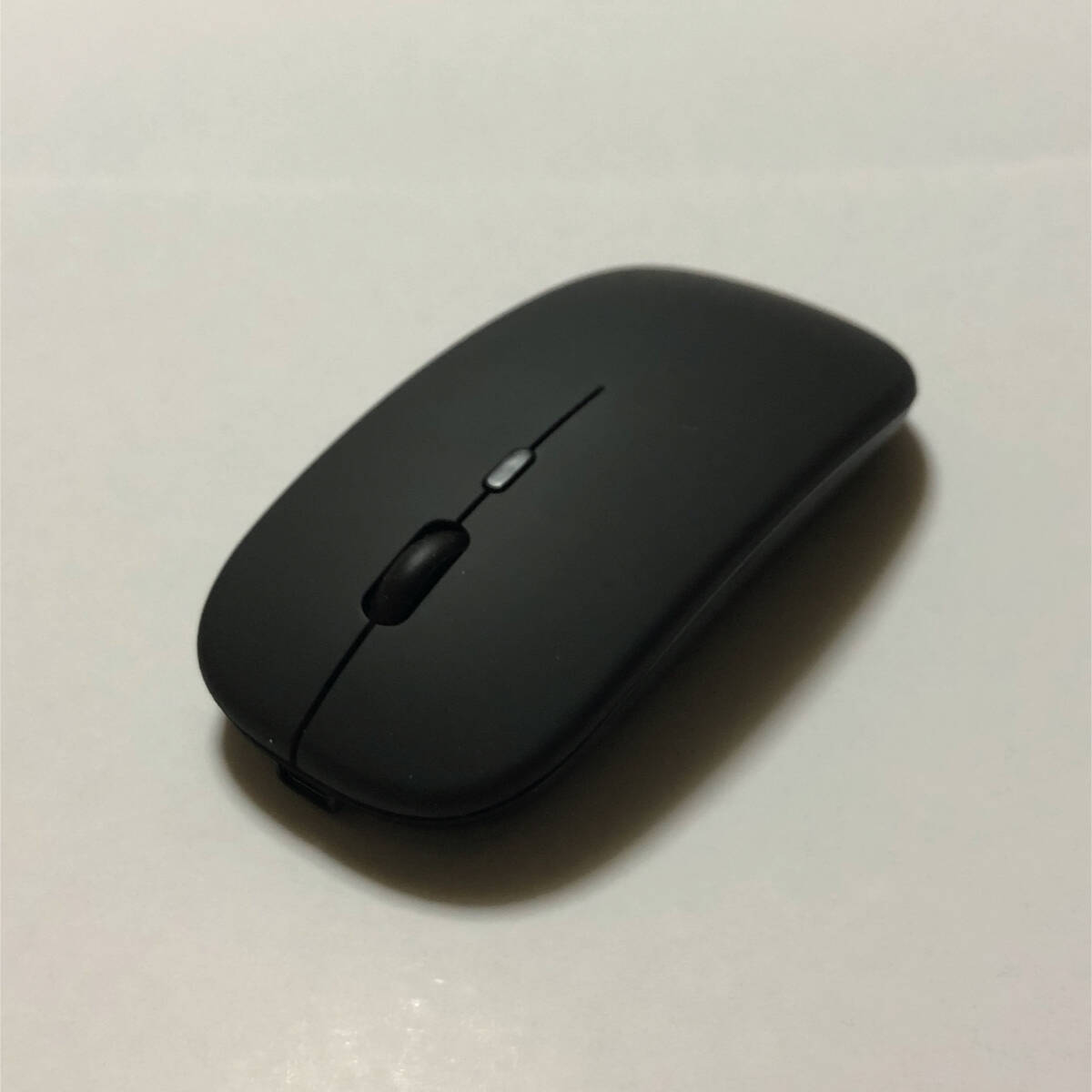 ワイヤレスマウス 黒 Bluetooth 5.0 USB充電式 薄型 静音 i_画像9