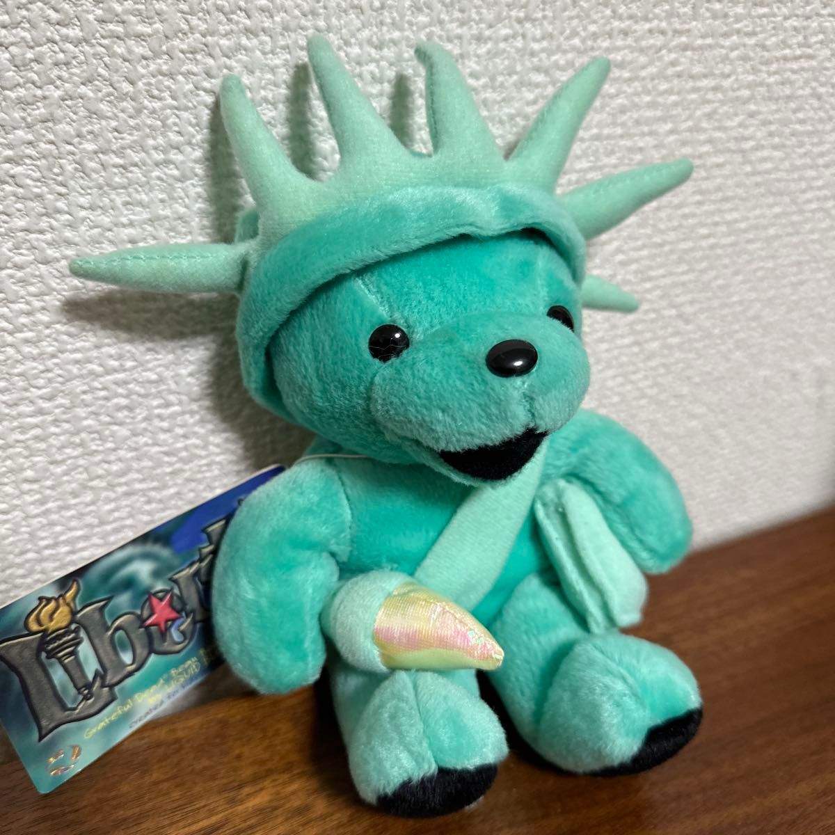 ぬいぐるみ Liberty;Grateful dead bear タグ付き美品】 グレイトフルデッド デッドベア liberty 7インチ