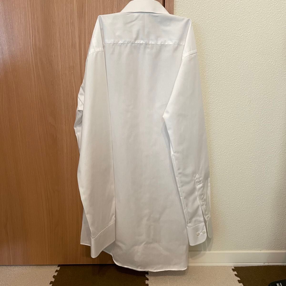 スーツセレクト　長袖ワイシャツ　M80  ホワイト 白　綿　コットン