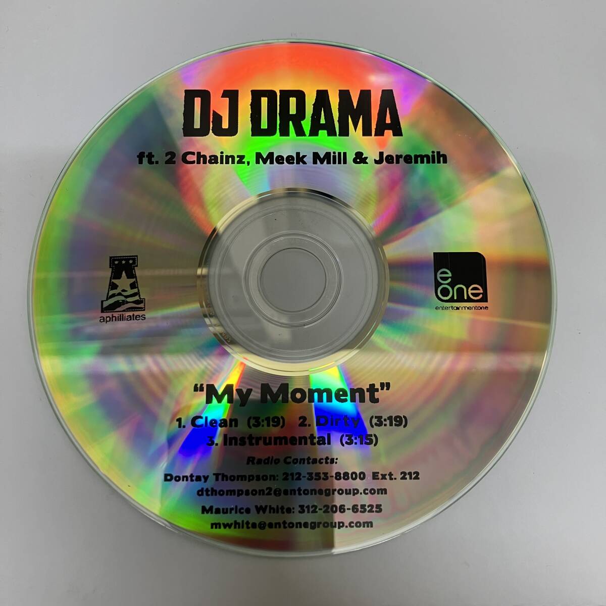 裸クリアボックス HIPHOP,R&B DJ DRAMA - MY MOMENT INST,シングル CD 中古品の画像1